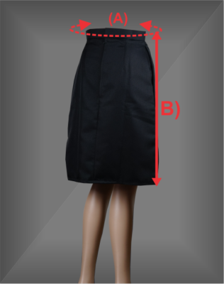 Skirt Pendek Hitam (Tebal) - Tung-E