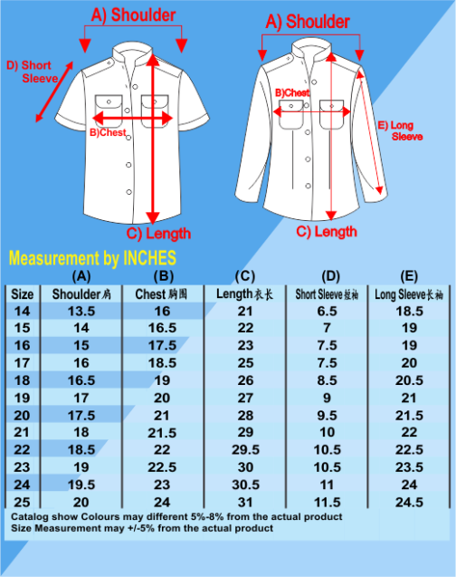 Uniform Pengakap ( Short & Long Sleeve) - Tung-E